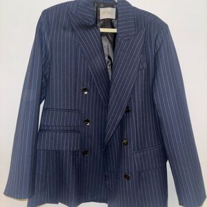 Mason Navy Striped Jacket